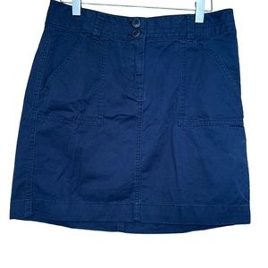 Tommy Hilfiger navy a-line skirt
